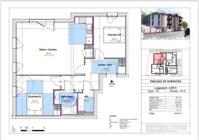Afficher la photo en grand Appartement F3 à vendre - 3 pièces - 67.97 m2 - GUJAN MESTRAS - 33 - AQUITAINE - Century 21 Duprat Donnesse