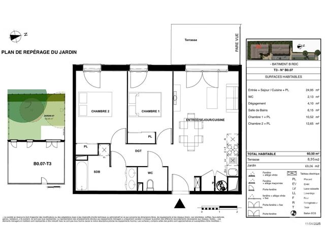 Appartement T3 à vendre - 3 pièces - 60.5 m2 - GUJAN MESTRAS - 33 - AQUITAINE - Century 21 Duprat & Associés