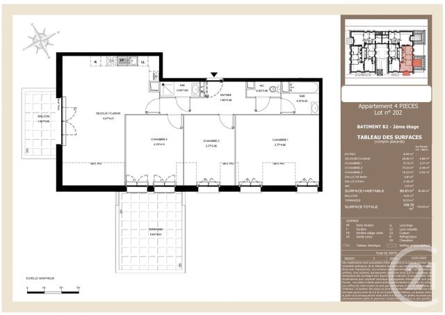 Appartement T4 à vendre - 4 pièces - 108.8 m2 - ARCACHON - 33 - AQUITAINE - Century 21 Duprat & Associés