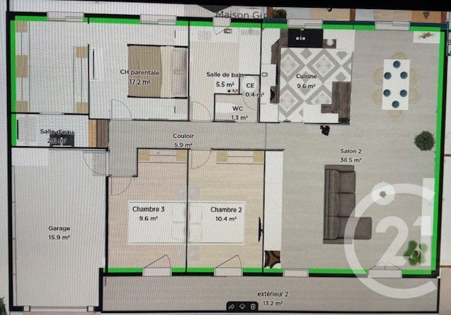 maison à vendre - 6 pièces - 124.0 m2 - GUJAN MESTRAS - 33 - AQUITAINE - Century 21 Duprat & Associés