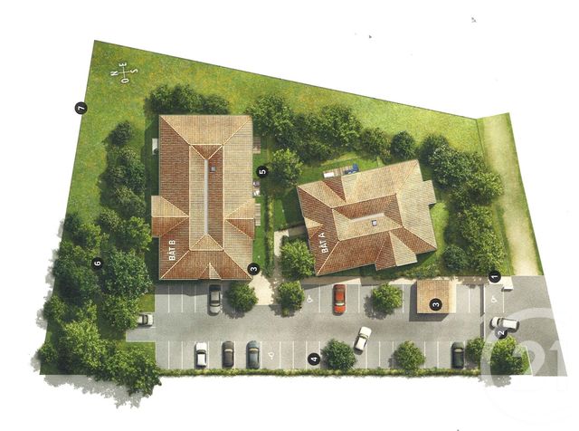 Appartement T3 à vendre - 3 pièces - 61.23 m2 - GUJAN MESTRAS - 33 - AQUITAINE - Century 21 Duprat & Associés